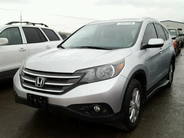 2HKRM3H71EH524055 - 2014 HONDA CR-V EXL SILVER photo 2