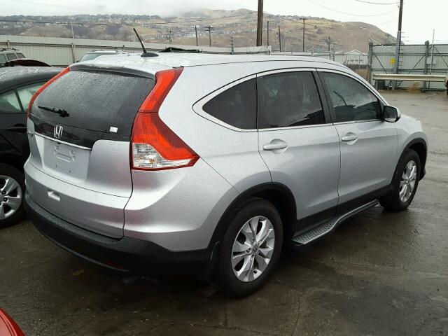 2HKRM3H71EH524055 - 2014 HONDA CR-V EXL SILVER photo 4