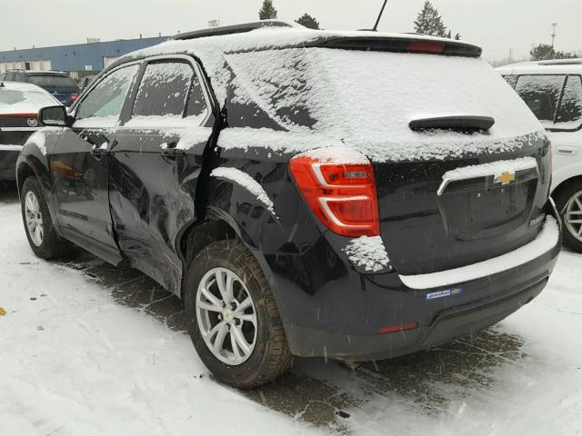 2GNALCEK9G6279299 - 2016 CHEVROLET EQUINOX LT BLACK photo 3