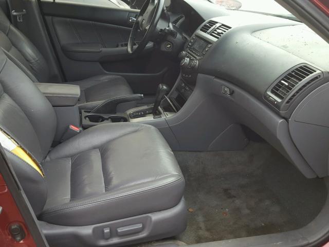 1HGCM66575A067186 - 2005 HONDA ACCORD EX MAROON photo 5