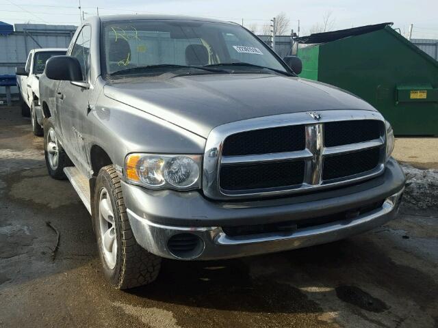 1D7HU16D15J607975 - 2005 DODGE RAM 1500 S GRAY photo 1