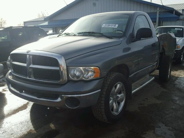 1D7HU16D15J607975 - 2005 DODGE RAM 1500 S GRAY photo 2