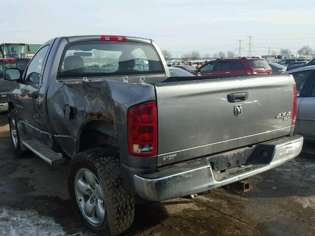 1D7HU16D15J607975 - 2005 DODGE RAM 1500 S GRAY photo 3