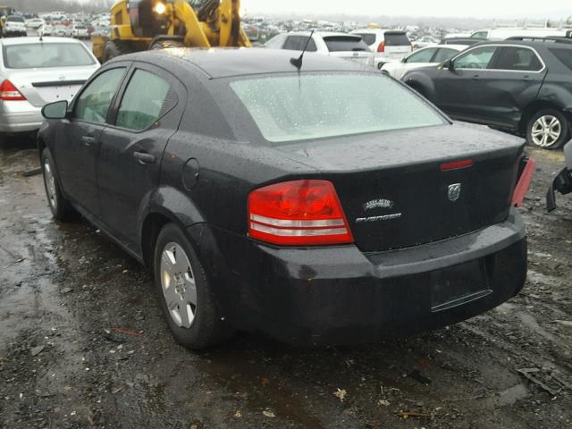 1B3LC46K68N190360 - 2008 DODGE AVENGER SE BLACK photo 3