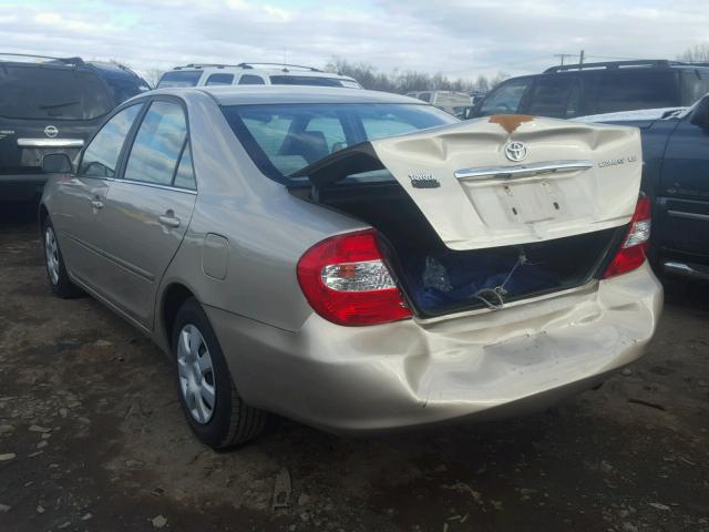 4T1BE32K64U860571 - 2004 TOYOTA CAMRY LE TAN photo 3