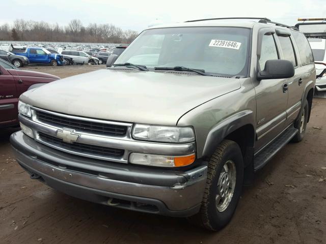 3GNFK16T5YG118247 - 2000 CHEVROLET SUBURBAN K BEIGE photo 2