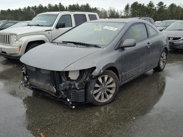 2HGFG12849H540072 - 2009 HONDA CIVIC EX SILVER photo 2