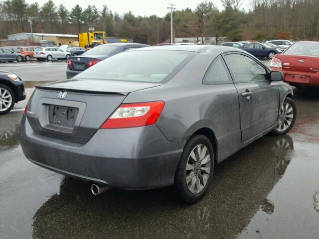 2HGFG12849H540072 - 2009 HONDA CIVIC EX SILVER photo 4