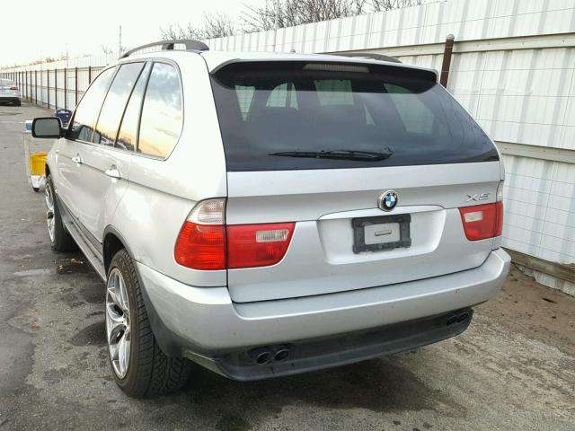 5UXFB33553LH44808 - 2003 BMW X5 4.4I SILVER photo 3