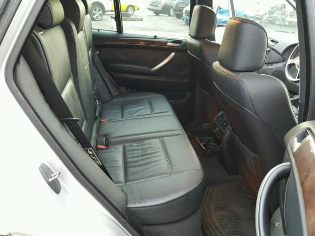 5UXFB33553LH44808 - 2003 BMW X5 4.4I SILVER photo 6