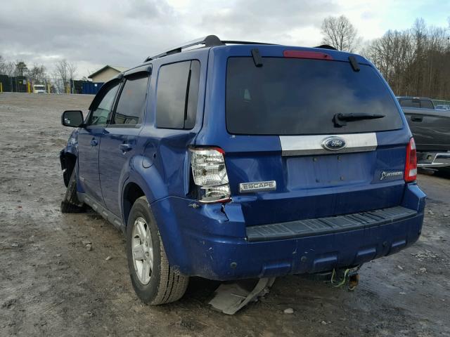 1FMCU59H48KA45154 - 2008 FORD ESCAPE HEV BLUE photo 3