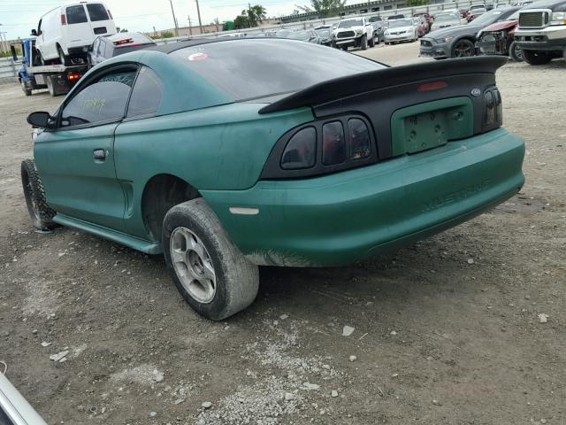 1FAFP4049WF139460 - 1998 FORD MUSTANG GREEN photo 3