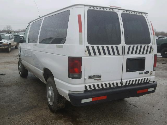 1FBNE3BL7CDA20618 - 2012 FORD ECONOLINE WHITE photo 3