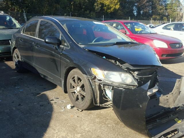 1HGFA16506L013596 - 2006 HONDA CIVIC LX BLACK photo 1