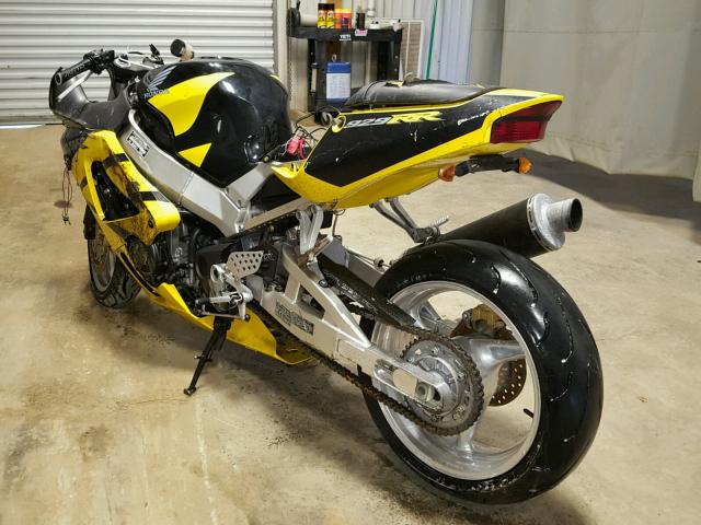 JH2SC44001M101395 - 2001 HONDA CBR900 RR YELLOW photo 3