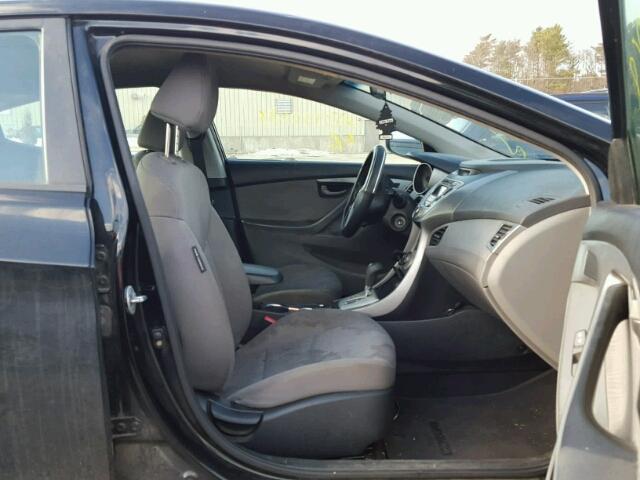 KMHDH4AEXBU104921 - 2011 HYUNDAI ELANTRA GL BLACK photo 5