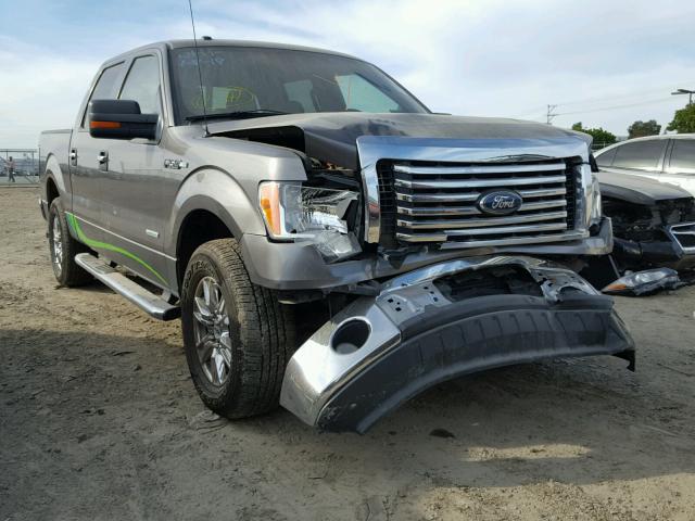 1FTFW1CT2BFB44931 - 2011 FORD F150 SUPER GRAY photo 1