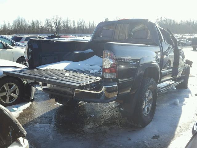 5TELU42N79Z626367 - 2009 TOYOTA TACOMA DOU BLACK photo 4