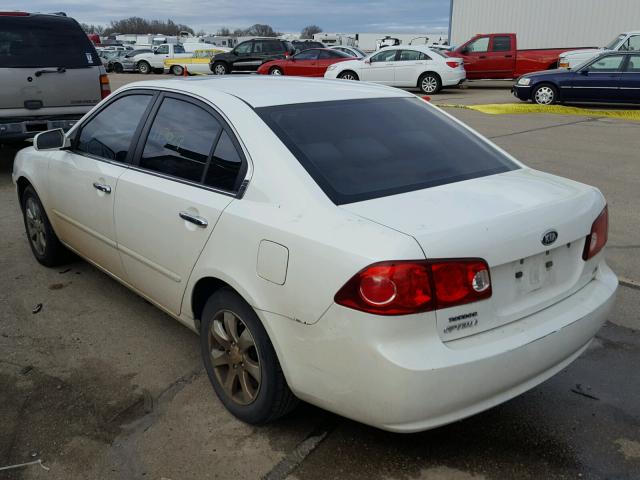 KNAGE123075093867 - 2007 KIA OPTIMA LX CREAM photo 3