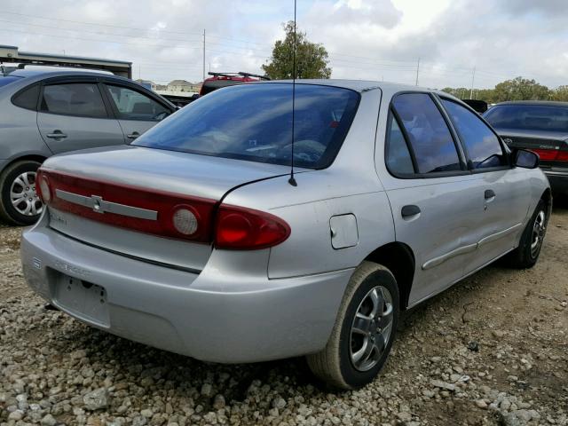 1G1JC52F837377271 - 2003 CHEVROLET CAVALIER SILVER photo 4