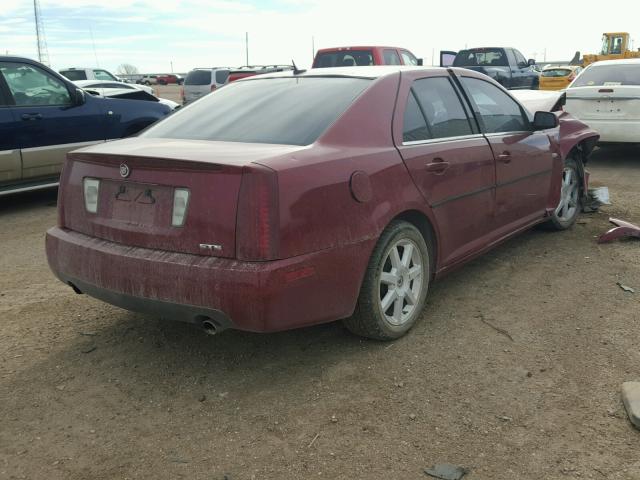 1G6DW677750124198 - 2005 CADILLAC STS RED photo 4