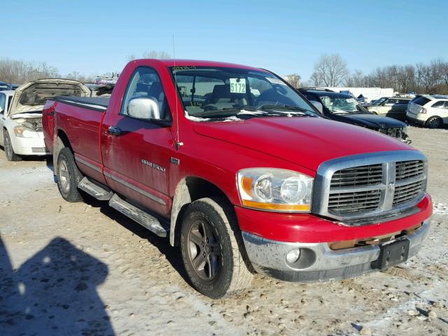 1D7HU16246J131690 - 2006 DODGE RAM 1500 S RED photo 1