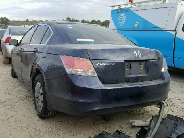 JHMCP26338C073118 - 2008 HONDA ACCORD LX BLUE photo 3