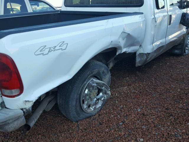 1FTSX21535EA22806 - 2005 FORD F250 SUPER WHITE photo 9