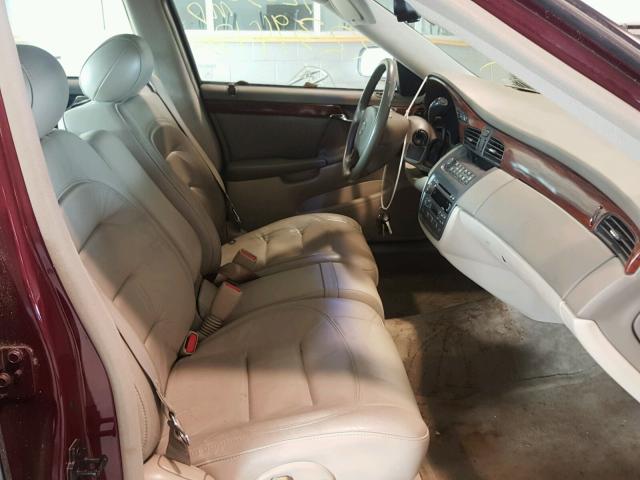 1G6KD54Y62U115565 - 2002 CADILLAC DEVILLE BURGUNDY photo 5