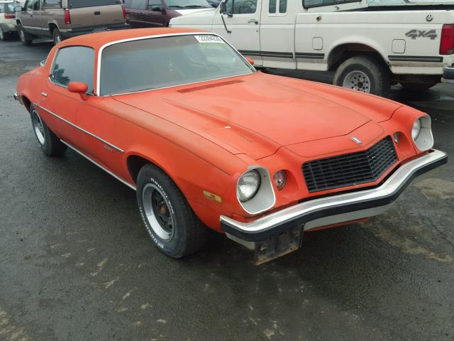 1587L4N117606 - 1976 CHEVROLET CAMARO LT ORANGE photo 1