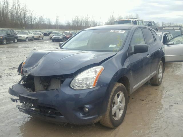 JN8AS5MV7CW406221 - 2012 NISSAN ROGUE S BLUE photo 2