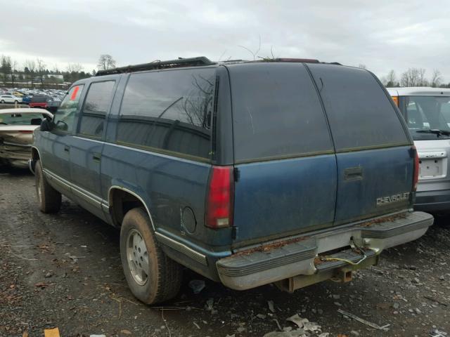 1GNFK16K1SJ356092 - 1995 CHEVROLET SUBURBAN K GREEN photo 3