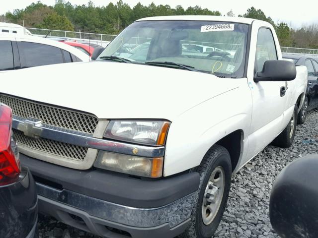 1GCEC14X24Z186099 - 2004 CHEVROLET SILVERADO WHITE photo 2