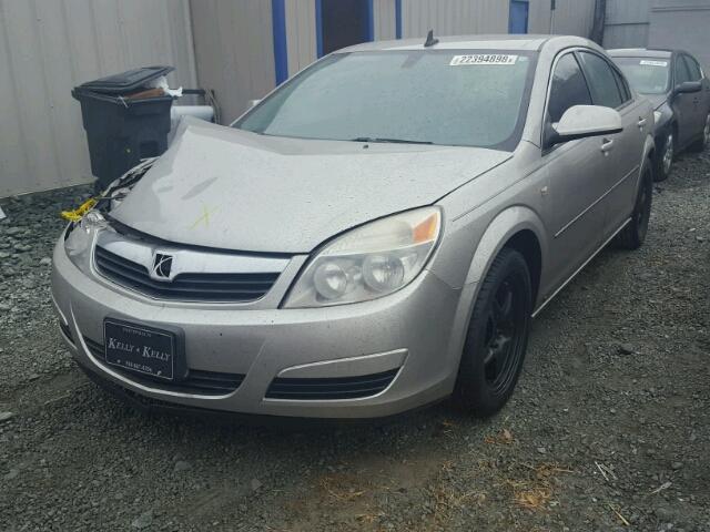 1G8ZS57N08F276441 - 2008 SATURN AURA XE SILVER photo 2