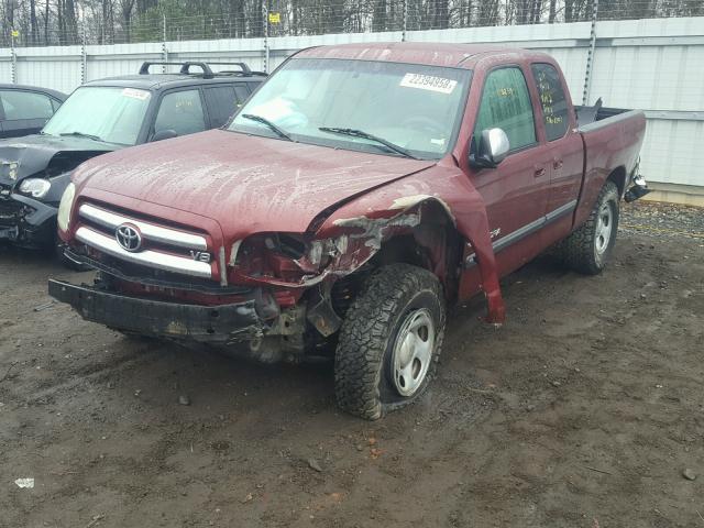 5TBBT44113S429099 - 2003 TOYOTA TUNDRA ACC RED photo 2
