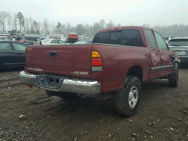 5TBBT44113S429099 - 2003 TOYOTA TUNDRA ACC RED photo 4