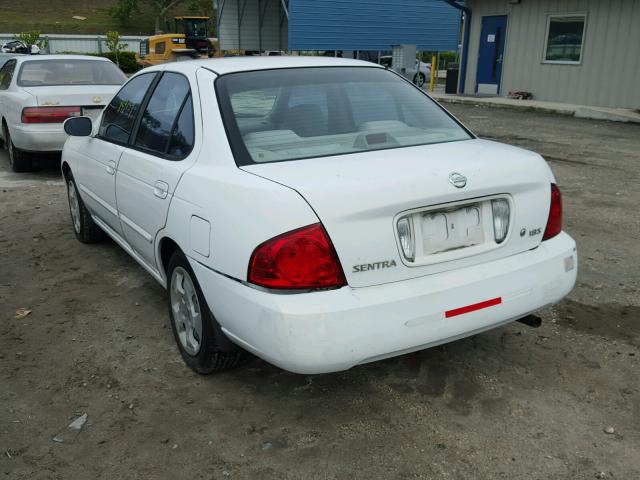 3N1CB51D04L910670 - 2004 NISSAN SENTRA 1.8 WHITE photo 3