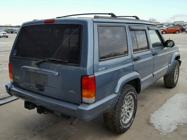 1J4FJ78S6WL279039 - 1998 JEEP CHEROKEE L BLUE photo 4