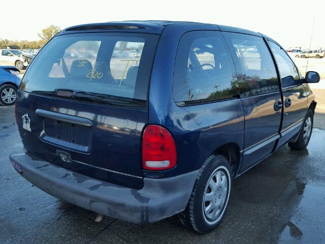 2B4FP25B5YR505459 - 2000 DODGE CARAVAN BLUE photo 4