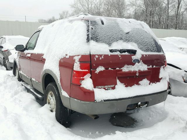 1FMZU73E62ZA44168 - 2002 FORD EXPLORER X MAROON photo 3