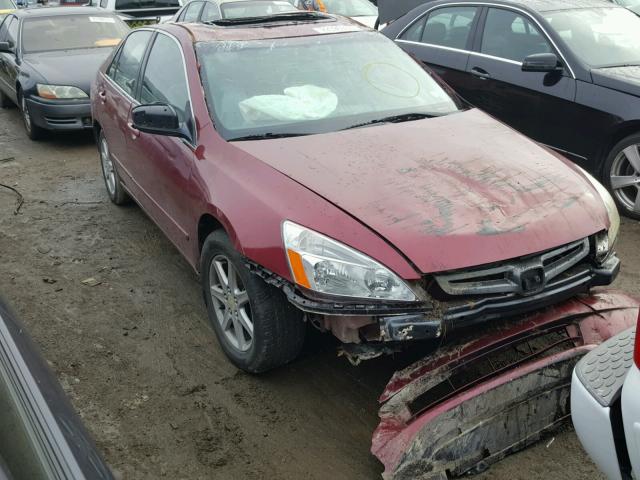 1HGCM66584A027200 - 2004 HONDA ACCORD EX RED photo 1