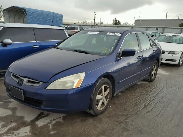 1HGCM66313A074761 - 2003 HONDA ACCORD LX BLUE photo 2