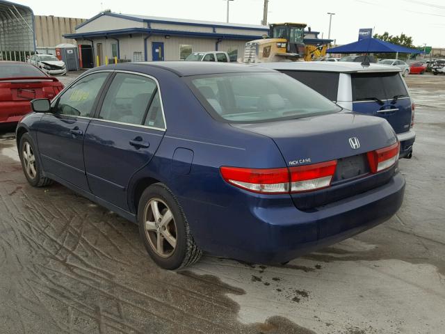 1HGCM66313A074761 - 2003 HONDA ACCORD LX BLUE photo 3