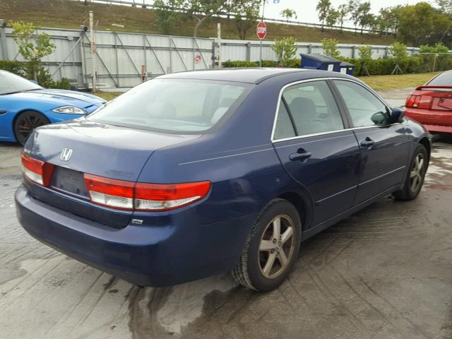 1HGCM66313A074761 - 2003 HONDA ACCORD LX BLUE photo 4