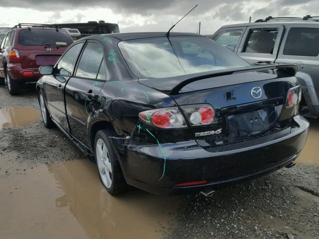 1YVHP80C965M09238 - 2006 MAZDA 6 I BLACK photo 3