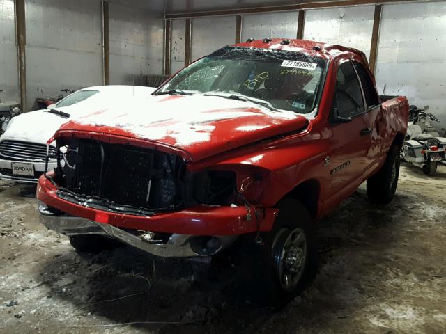 1D7KS28CX6J226844 - 2006 DODGE RAM 2500 S RED photo 2