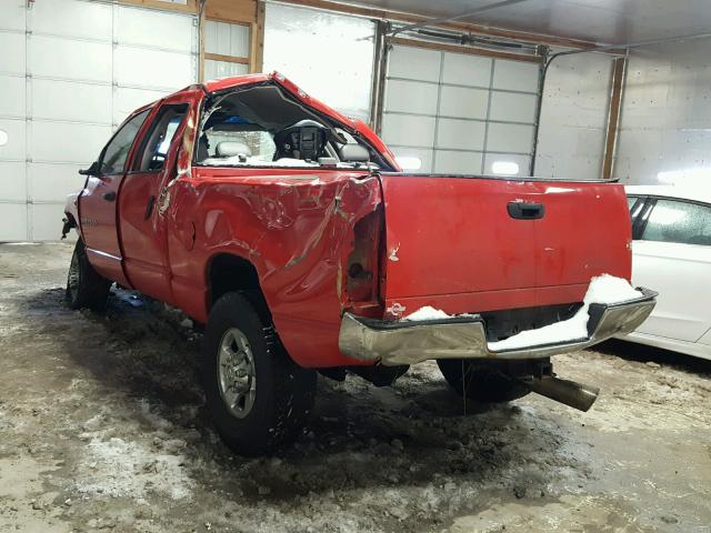 1D7KS28CX6J226844 - 2006 DODGE RAM 2500 S RED photo 3