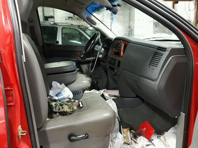 1D7KS28CX6J226844 - 2006 DODGE RAM 2500 S RED photo 5