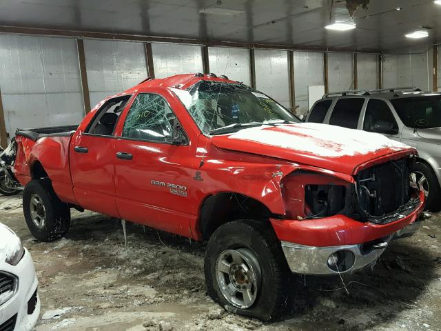 1D7KS28CX6J226844 - 2006 DODGE RAM 2500 S RED photo 9