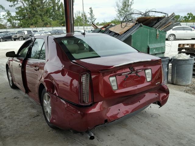 1G6DW677470156190 - 2007 CADILLAC STS RED photo 3